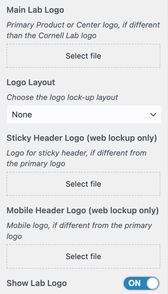 Logos panel